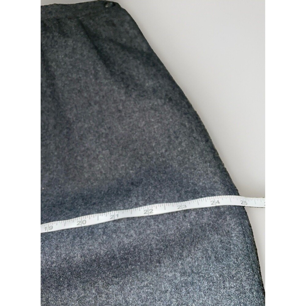 Vintage Pendleton Skirt 20W Gray 100% Virgin Wool Pencil Charcoal Made USA - Picture 5 of 7